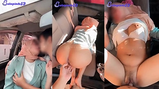 Jilbab Daisy Bae Ganas Ngentot Di Mobil Bareng 3 Laki