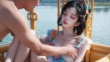 古典佳人媚态撩人，酥胸半露惹人醉