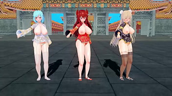 Perayaan Tahun Baru Imlek Dengan Gadis Virtual Mmd Yang Menggoda