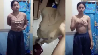 Gadis Sma Berhijab Pramuka Bikin Heboh Dengan Adegan Panas Part 1