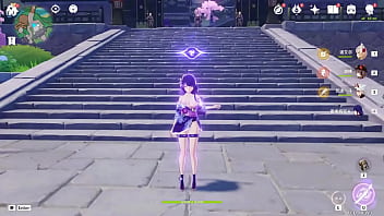 Raiden Shogun Telanjang Dengan Yukata Mod Menggoda Oleh Hexi Wang