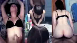 Baru Saja Mau Merias Wajah, Malah Ditekuk Dan Dihardcore Dari Belakang Sama Pacar
