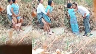 Pasangan Nepal Bercinta Di Tempat Terpencil, Rekaman Panas Di Alam Terbuka
