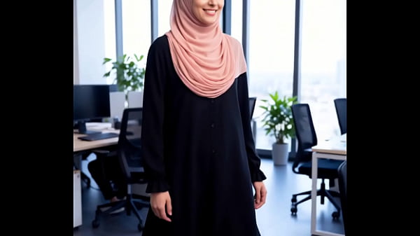 Gadis Arab Panas Di Kantor, Siap Menggoda Di Balik Meja Kerja