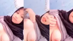 Cewek Jilbab Tiktok Pamer Payudara Montok