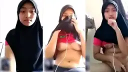 Vcs Aisyah, Abg Berhijab Menggoda Dengan Baju Merah Yang Membakar Nafsu