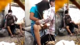 Gadis Kampus Nepal Digilir Pacarnya Di Alam Terbuka