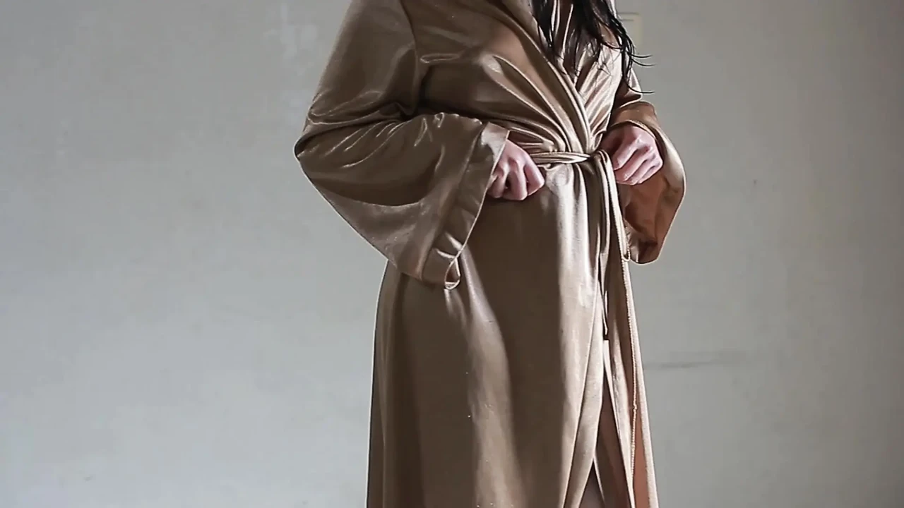 Wearing A Satin Robe While Masturbating The Latest Indonesian Porn