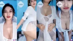 Aoraa Pake Lingerie Putih Tembus Pandang Bikin Ngiler