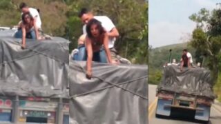 Ngentot Nri Di Truk Jalanan, Cewek Cabul Ngegas Di Luar Ruangan